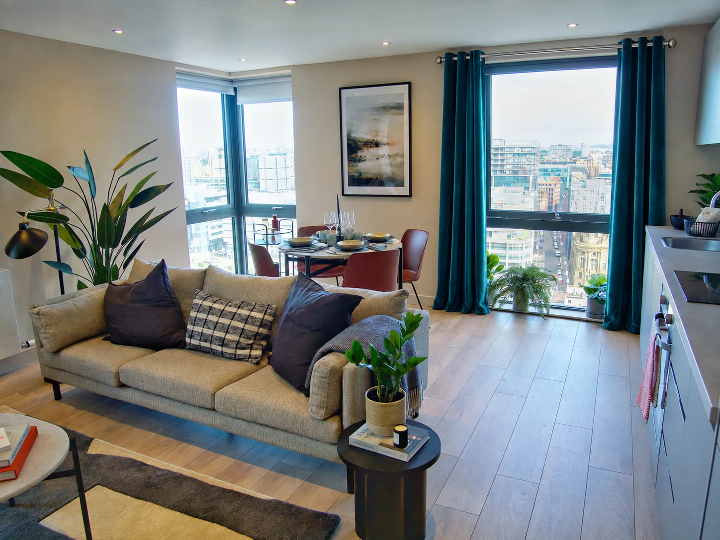Made-to-measure curtains installed in Glasgow