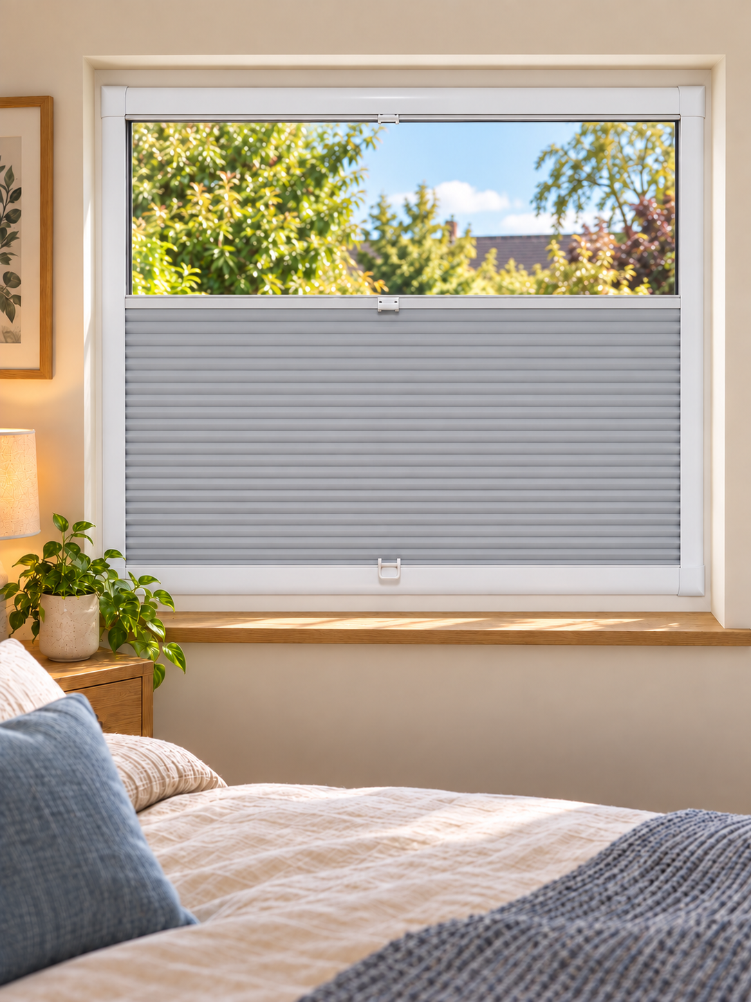Grey Perfect Fit cellular blind