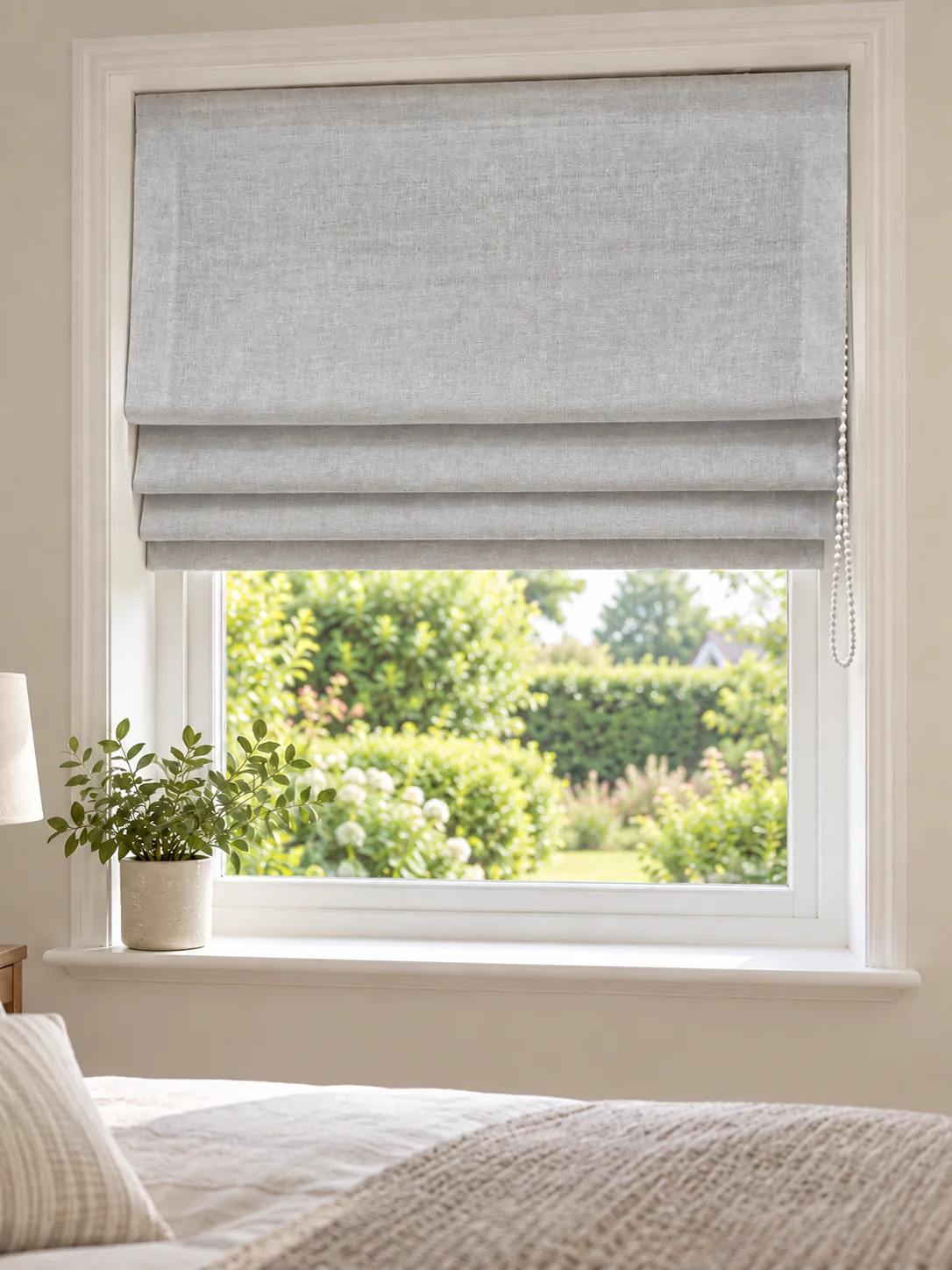 Grey Roman blind